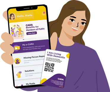 CARA card and app